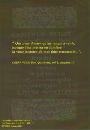 Don Quichotte, Prophète d’Israël